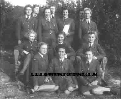 Paddy Leonard, front row, left, plotter, Glamour Watch RAF Biggin Hill during the Battle of Britain